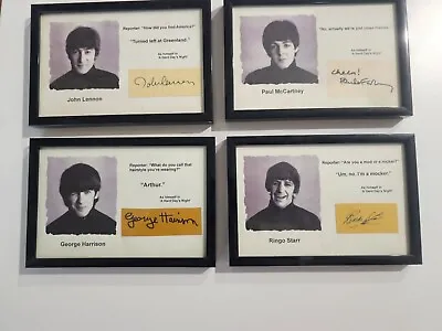 THE BEATLES 4   Signed Autograph PHOTO Fan Signatures VERY RARE  1964 AHDN  COA • $15000