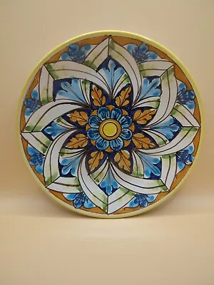 Hand Painted Italy Wall Hanging Dish Plate Beautiful Design Mediterranean Decor • $16.92