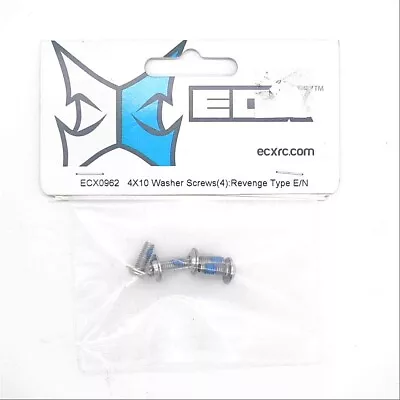 Electrix RC ECX 4X10mm Washer Screws (4) For Revenge Type E ECX0962 • $6.94