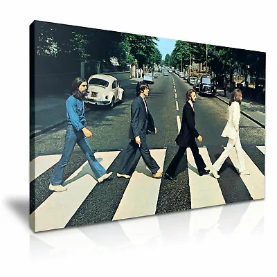 THE BEATLES Abbey Road Stretched Canvas 76x50cm / 30X20 Inch • £32.99