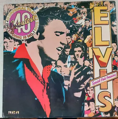 £10 • Buy Great  Elvis Bargain Pack,  40 Greats   Pink Vinyl + Elvis In Concert +  1