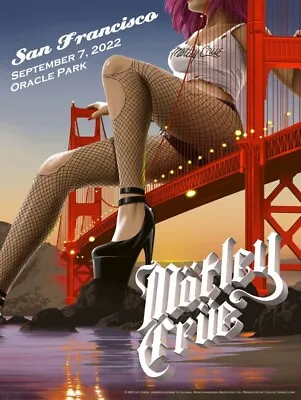 Motley Crue San Francisco Concert Poster - Stadium Tour 2022 • $50