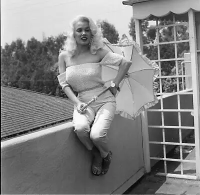 Actress Mamie Van Doren Poses At Home In LA 1956 OLD PHOTO 29 • $9