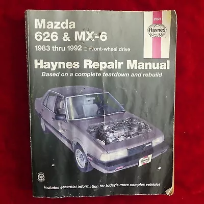 Haynes 61041 Mazda 626 And Mx-6 Repair Manual 1983 Thru 1992 • $3.79