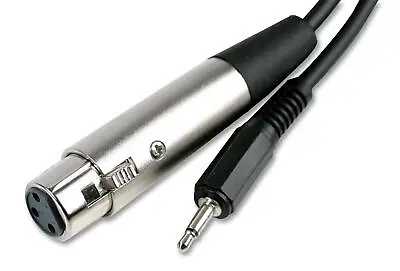 Male XLR To 3.5mm Cable AUX Mono Jack Plug - 2m Lead • £3.29