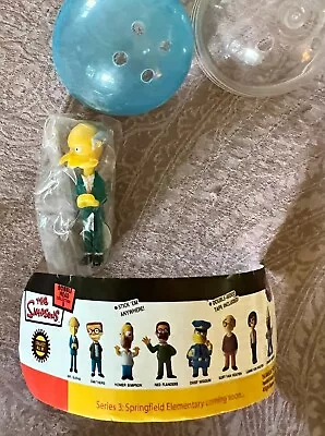 TOMY X SIMPSONS Mini Bobble Head MR BURNS Monty Complete MINT Never Displayed ! • $3.95