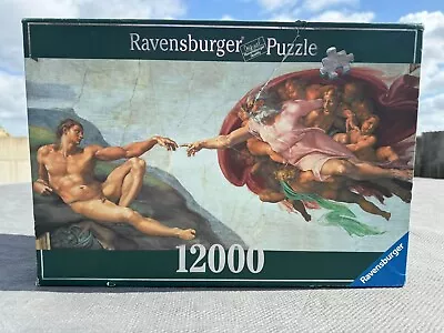 Ravensburger Michelangelo 12000 Piece Jigsaw Puzzle   The Creation Of Adam  • $200