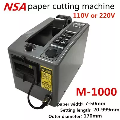 NSA Automatic Packing Tape Dispenser M-1000 Tape Adhesive Cutting Cutter Machine • $99