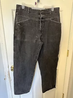 Vintage Marithe Francois Girbaud Jeans Mens 38M Black Denim Cowboy 90s Y2K • $33