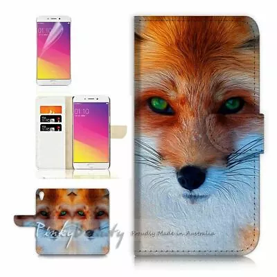 Fox TPU Phone Wallet Case Cover For New Optus X Start 2  - 21496 • $13.99