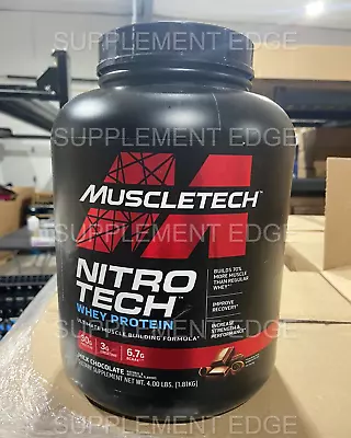 $59.99 • Buy Muscletech Nitro-Tech 4lb Chocolate Whey Fast Shipping Exp Date 1/2025