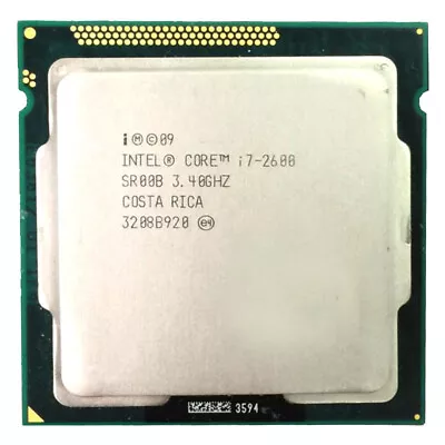 £32.39 • Buy Intel Core I7-2600 3.4GHz SR00B Quad-Core LGA 1155/Socket H2 CPU Processor