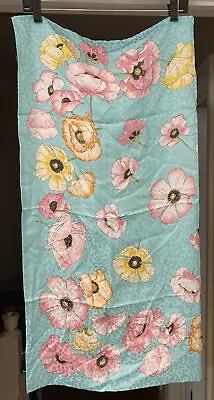 $69.99 • Buy NEW JIM THOMPSON Silk Blue Yellow Pink Flowers Square Scarf NWT Floral Poppy