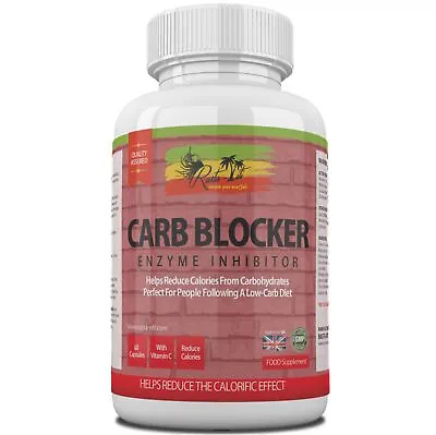 Carb Blocker White Kidney Bean Extract Weight Loss Diet Meals Slimming Capsules • £10.99