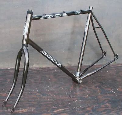 Vintage 80s Schwinn Deluxe Cruiser Bike XL FRAME FORK CR-MO Steel Giant Bicycle • $155