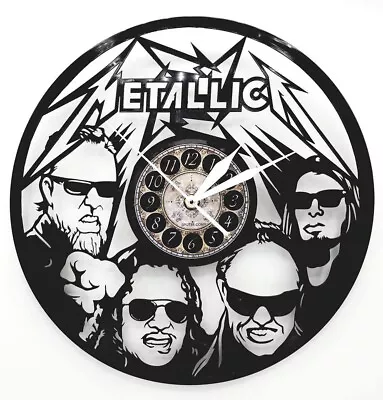 METALLICA Vinyl Record Clock Awesome MUSIC FAN Gifts For Dad Mom Teen • $40