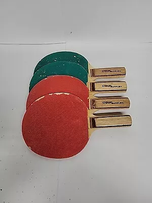 Vintage Crown Sunflex Table Tennis Set Of 4 Paddles  • $15