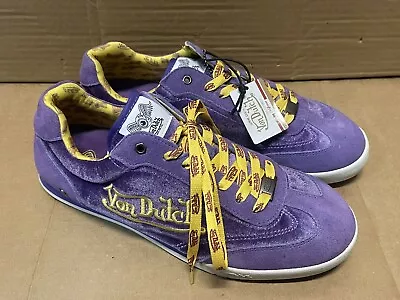 Von Dutch Vanderdutch Purple & Gold Velvet Sneaker Women Us 10.5 • $99.99