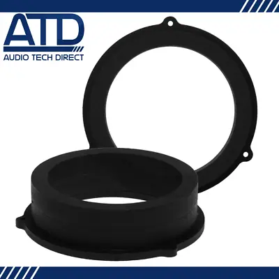 MDF Front Rear 165mm 6.5  Speaker Adaptors Rings For Audi A4 B8 B9 A5 B8 Q5 8R • £20.45