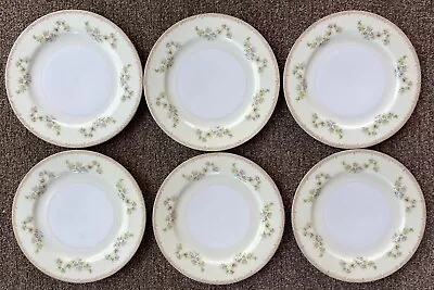 MEITO CHINA Dinner PLATE Set Of 6 Hand Painted Made In JAPAN Vintage Lot  9 7/8  • £57