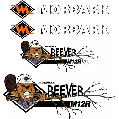 Morbark Beever M12R Decals Aftermarket Repro Decal Sticker Kit UV Laminated • $160