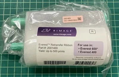  Rimage 2001469 Everest RETRANSFER RIBBON Up To 500 Prints Everest 600/400 • $59.99