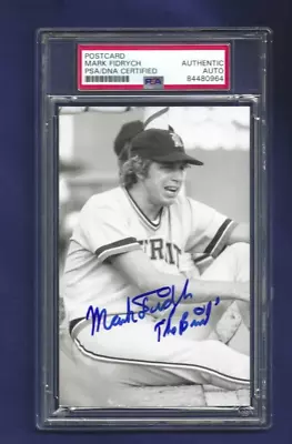 Mark Fidrych Autographed Postcard Photo Detroit Tigers Baseball Star PSA SLAB • $99.99