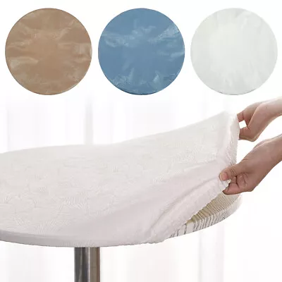 Round Tablecloth Waterproof Stain Resistant Round Table Cover Anti-slip GrMXt • $24.41