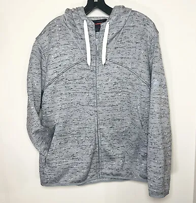 Mammut Chamuera Mid Layer ML Hooded Jacket Fleece Sweatshirt Gray Women's XL • $26.57