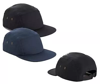 BLACK GREEN ORANGE BEIGE Or BLUE Plain Cotton Canvas 5 Panel Cap Baseball Hat • £6.45