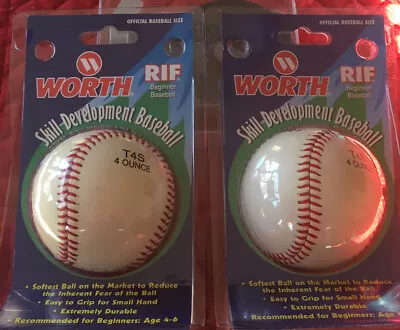 2 Worth RIF Official Size T4S 4 Ounce Soft Skill Developement Baseball New • $7.99