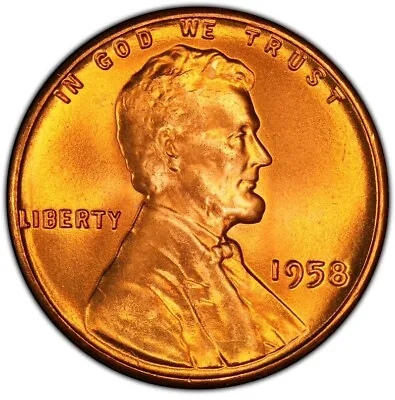 1958-P Lincoln Wheat Penny Beautiful Red B U Choice + Nice From OBW Roll 48a • $2.59