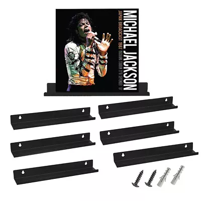 6PC Record Display Storage Rack Wall Mounted Album Music Lover Players Accessory • £15.95