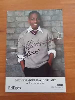 Eastenders - Michael Joel David Stuart - Hand Signed Cast Card  • £9