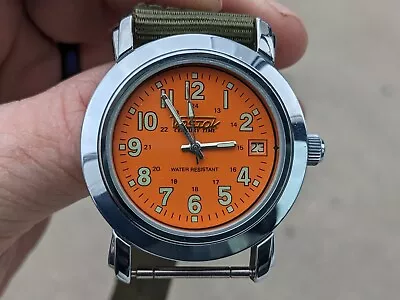 Vostok Bostok Century Time Automatic Orange Watch • $46