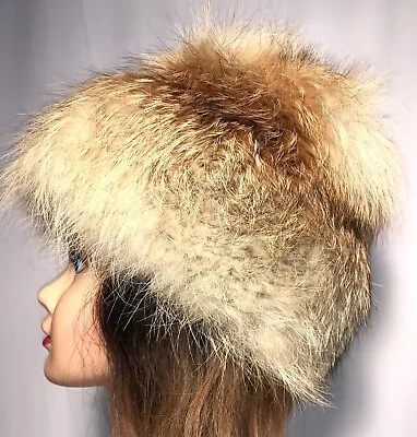 VTG Red Fox Fur Hat Sz 6 *BUNDLE & SAVE* $1 SHIPS MORE • $64.99