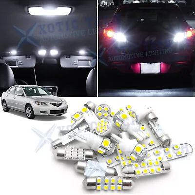 White LED Interior Reverse Light Package Kit For Mazda 3 2004-2009 Mazda3 Sport • $12.99