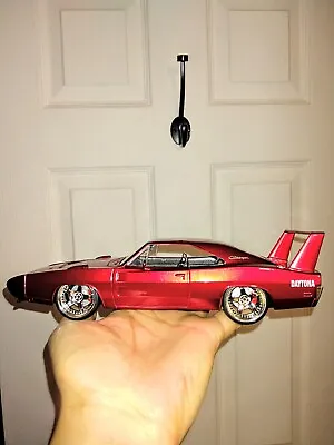 Jada Toy BigTime Muscle 1:24 Scale 1969 Dodge Charger Daytona Model Red Loose • $38
