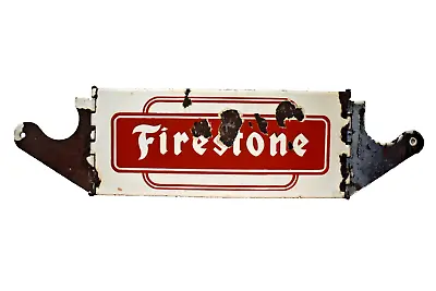 Vintage Firestone Tire Tyres Sign Porcelain Enamel Tire Display Stand Advertisin • $389.22