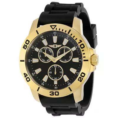 Invicta Men's Watch I By Invicta Chrono Gold Tone Case Black Strap IBI36460 • $51.99