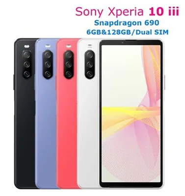 Sony Xperia 10 III XQ-BT52 128GB + 6GB Unlocked Global Version Phone -New Sealed • $395.66