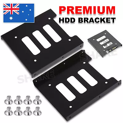 $3.65 • Buy OZ Black 2.5  SSD To 3.5  Bay Hard Drive HDD Mounting Dock Tray Bracket Adapter