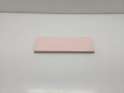 Vintage 2 ×6  Romany Pink Ceramic Subway Tiles Bullnose Retro MCM  • $12.59