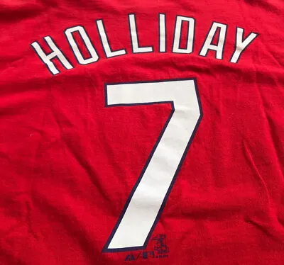 Matt Holliday Saint St. Louis Cardinals MLB Jersey Replica T-shirt Adult Large • $18