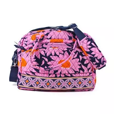 NEW Vera Bradley Metropolitan Loves Me Pink Navy Blue Computer Laptop Bag Tote • $69.99