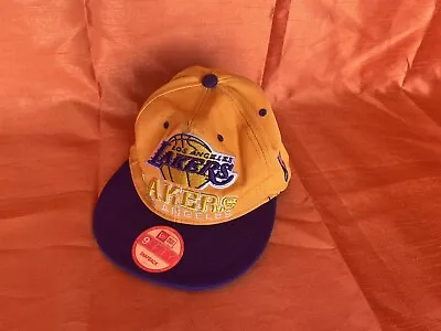 £24.95 • Buy LA Lakers New Era 9Fifty Snapback Baseball Cap Used Yellow Rare