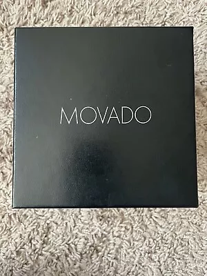 Movado Watch Display Box Empty 5 X5 X3.5' Black • $9.99