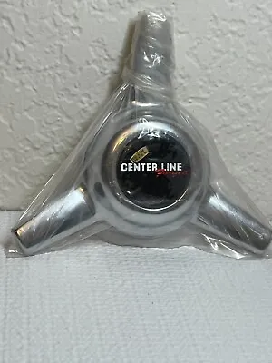 $60 • Buy Vintage CENTER LINE Forged 3 Bar Chrome Wheel Center Cap Spinner Type