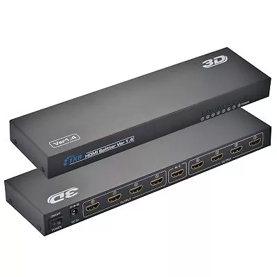 3D 1080P 1X8 8 Port HDMI Splitter V1.4 High Speed Full HD Hub Repeater 340MHz... • $55.30