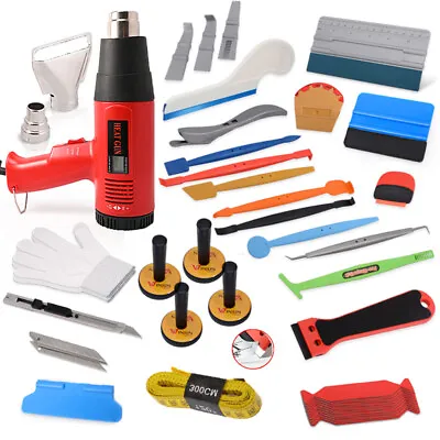 Car Wrap Application Tools Vinyl Squeegee Felt Heat Gun Auto Film Installing Kit • $10.94